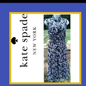Kate Spade Floral Sleeveless Silk Dress Size XS